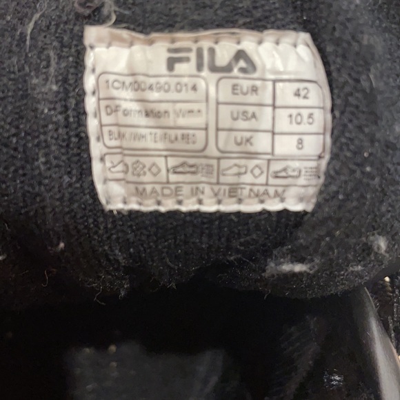 Fila woman’s black chunky sneakers size 10.5 - Picture 6 of 6